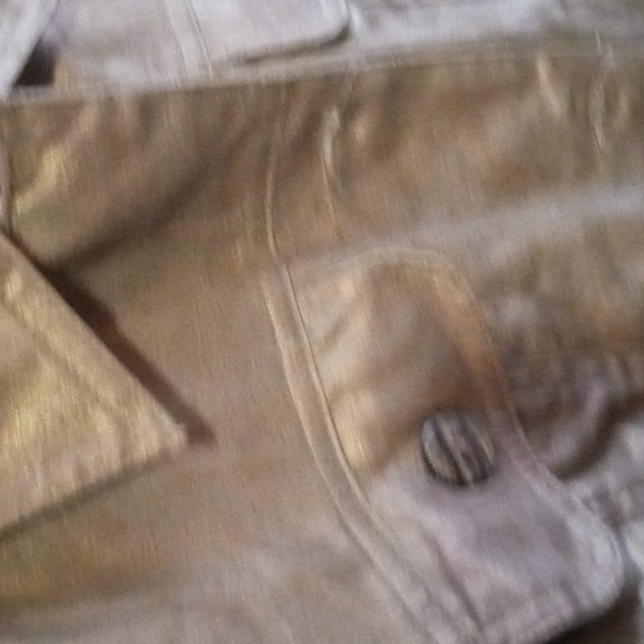 Coldwater Creek jacket,  size M , gold metallic color - Picture 8 of 8